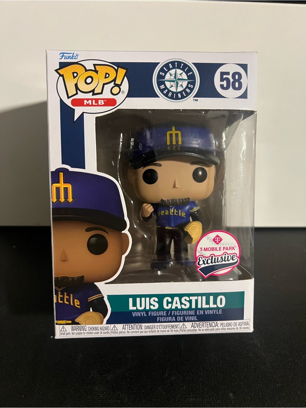 Funko Pop! MLB #58 - Luis Castillo Seattle Mariners NIB